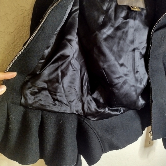 Louis Vuitton crop peplum hooded wool blend jacket sz 38/6 - Picture 12 of 16